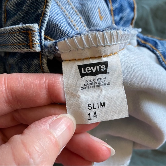 Vintage size 14 slim Levi’s jeans - Picture 7 of 10